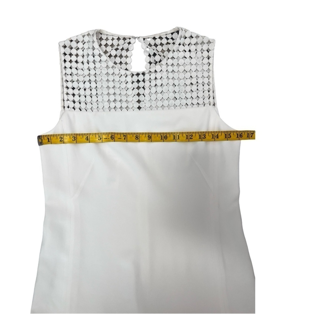 AKRIS Punto White Embroidered Dress NWOT Size 4 - Picture 10 of 16